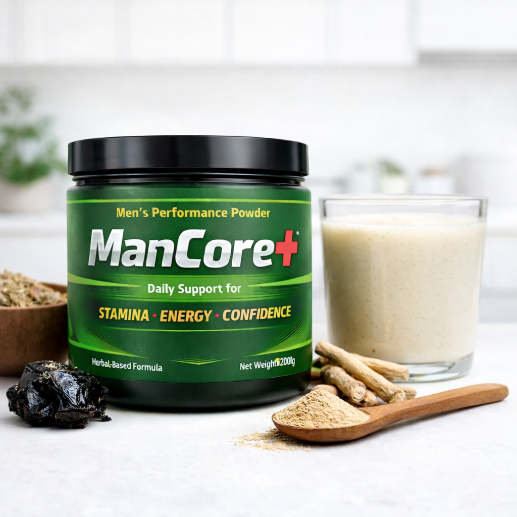 ManCore+ Men’s Performance Powder | Daily Support for Stamina, Energy & Confidence